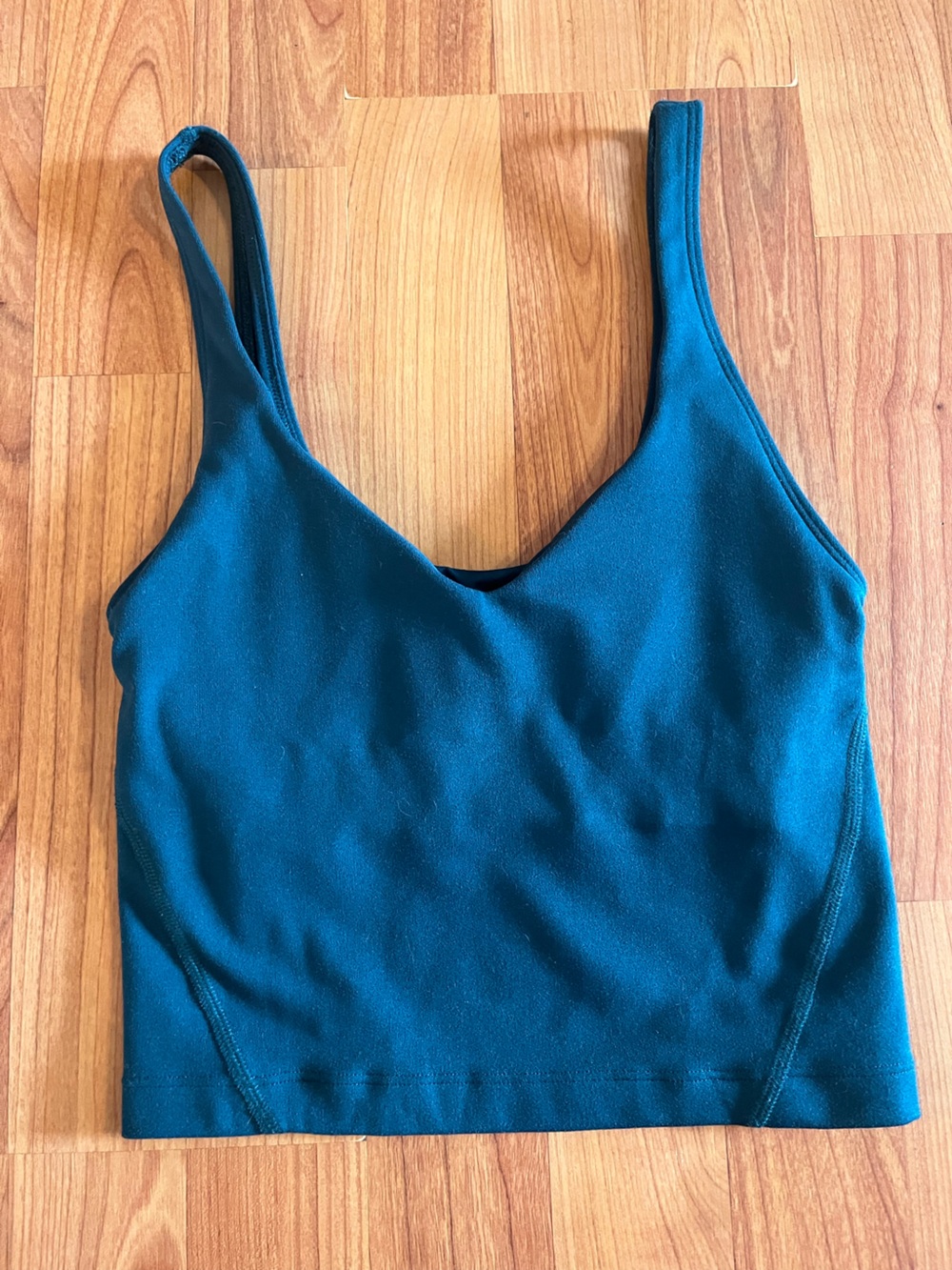 Gilly Hicks Women's Teal Bralette Tank – Minimal Support Crop Top
